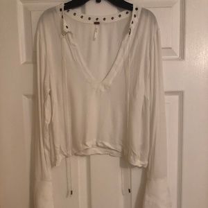 White Free People Top